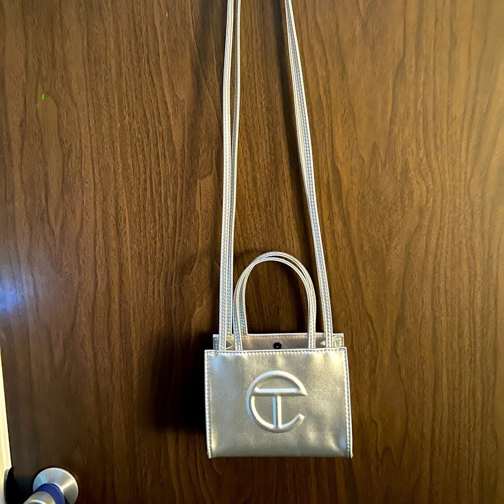 Silver mini Telfar